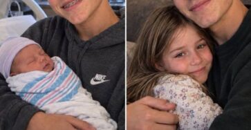 A young brother protecting his little sister during a family inheritance and custody dispute
